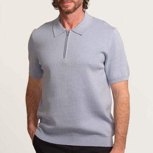 High Quality Men's for Polo <b>Shirts</b> Comfortable Breathable New Design Color Block <b>Half</b> <b>Button</b> Casual Wear Men's Polo <b>Shirts</b> - Product Image 1