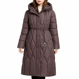 Chaqueta Larga Impermeable y Transpirable de Nylon con Cremallera para Mujer, de Plumón de Pato, para Primavera, Venta al por Mayor, OEM Personalizado - Product Image 5