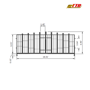 Valla de Hierro Forjado de Alta Calidad, Valla de Hierro Personalizada para Jardines, Entradas de Autos y Delimitaciones, con Acabado Antioxidante, Grado Plus, Construcción Resistente - Product Image 6