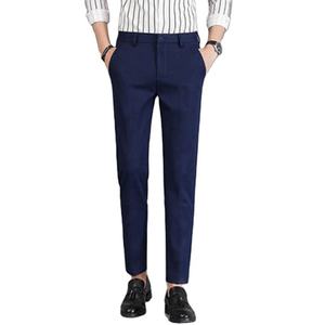 Un grand nombre de pantalons de costume décontractés pour hommes de haute qualité, printemps et automne, coupe slim, élastiques, capris, pantalons pour hommes - Product Image 2
