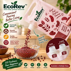 Pochette à bec verseur réutilisable en PP laminé avec impression sérigraphique pour jus, yaourt, eau, boissons – Taille personnalisable - Product Image 2