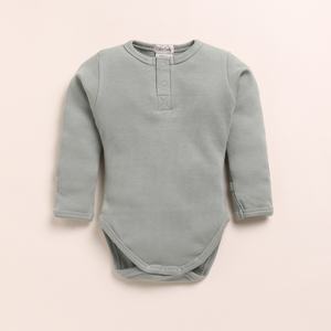 บอดี้สูทแขนยาวทำจากไม้ไผ่อีลาสเทนสำหรับเด็กชุดชั้นในมีสีพิเศษ - Product Image 1