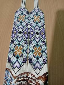 Collier tendance en perles de tigre, collier ukrainien Gerdan | Chunky | Ethnique | Tribal | Collier pour femme africaine, pour les talentueuses, avec boucles d'oreilles - Product Image 3