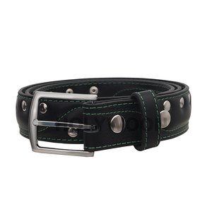 Cinturón de Cuero de Diseño Personalizado del Fabricante, Cinturón de Cuero Genuino de Alta Calidad para Hombre con Hebilla - Product Image 5