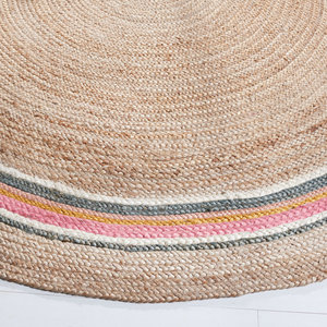 พรมปอกระเจาเส้นใยธรรมชาติสไตล์โบฮีเมียนสำหรับใช้ในบ้าน - Product Image 3