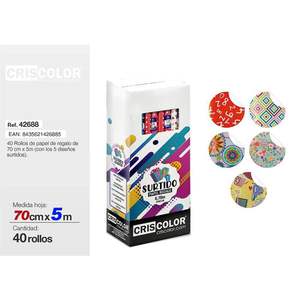 Papel de Regalo de 70CM*5M y Cartulinas - Product Image 1