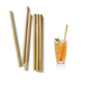 Pailles jetables en bambou naturel, écologiques et durables, pour les boissons, les voyages, la cuisine et le service de bar - Product Image 3