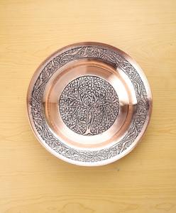 Copper Plated Round Charger Plate Customized Designs Durable High Quality <b>Safe</b> <b>for</b> Wedding Events Factory Direct <b>Sale</b> - Product Image 1