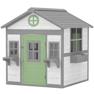 Pollaio in Legno per 2-4 Galline, Gabbia Esterna per Polli con Vasi e Contenitori - Product Image 1