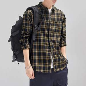 100% algodón ropa de hombre de calidad superior camisa de vestir última moda precio barato Camisa de franela servicio OEM calidad orientada a la exportación - Product Image 2