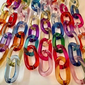 Premium Handmade Gradient Pattern Modern Design Hanging Resin Chain Links for Interior Styling & Wedding Gifts - Product Image 5