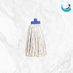 KSR High Quality Cotton White Yarn Socket Mop Heads with Four Colour Clip Holder for Floor Cleaning System Cut End - Product Image 1