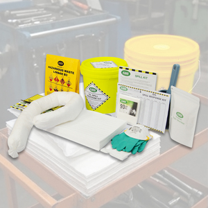Kit para Derrames de Aceite de 15L con Cubeta – Kit Duradero para la Respuesta a Derrames de Aceite para Uso en Talleres, Marino e Industrial, Suministro a Granel - Product Image 3