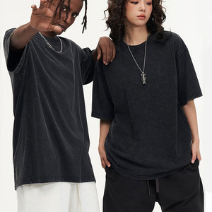 Camiseta de Manga Corta para Hombre, 220g, Estilo Oversize, Personalizada con Impresión DTG Puff, Lavado Vintage, Color Negro, Cuello Redondo, Casual - Product Image 4