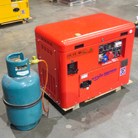 Groupe électrogène industriel silencieux à essence OEM ODM 3Kva 5Kva 8Kva 10Kva portable 12/24V AC avec alternateur tout cuivre