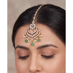 Cultural Collectible Jewelry-Kajal Victorian Mang Tika Indian Ethnic Artificial Piece - Product Image 1