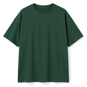 T-shirt classique OEM à manches courtes et col rond, coupe ajustée, décontracté pour homme, haute qualité, 100 % coton, couleur unie, toutes saisons - Product Image 2
