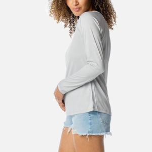 เสื้อยืดผ้าฝ้าย 100% 230 GSM คุณภาพสูงสำหรับผู้หญิง แขนยาว - Product Image 6