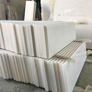 Vietnam <b>Marble</b> Polished Pure White 100% Natural Thin Slab 24x24 Waterproof Durable Eco-Friendly Modern Kitchen Apartment Villa - Product Image 4