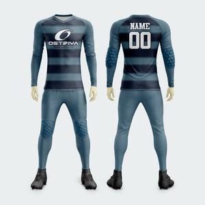Ensemble Maillot de Gardien de But Hiver 2026 à Manches Longues avec Coussinets d'Absorption des Chocs, Tenue de Football Numérotée pour Match - Product Image 4