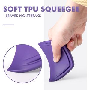 Set di 2 Raschietti Angolati in TPU PPF Viola per Applicazione Senza Bolle di Vernice e Pellicole per Finestrini Auto - Product Image 5