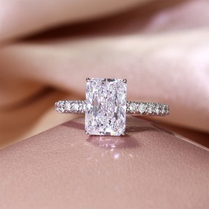 <b>Indian</b> Manufacture Elegant Silver Diamond <b>Ring</b> for Engagements and Special Occasions Available for Export Price - Product Image 2