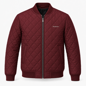 Chaqueta Bomber de Invierno Ecológica, Transpirable, con Cuello Alto, Color Sólido, Logotipo Personalizado, para Hombre, Estilo Urbano, Impermeable - Product Image 4