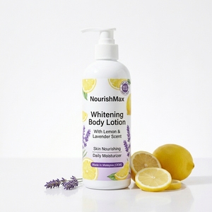 Loción Corporal Blanqueadora OEM de Malasia, Precio Económico, con Aroma a Limón y Lavanda para Nutrir la Piel - Product Image 1