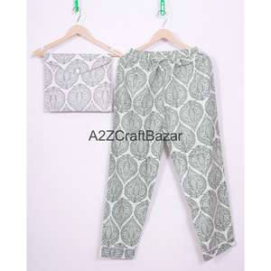 Pyjama pour femmes en satin de coton de qualité supérieure, ensemble 2 pièces, col rond, manches longues, respirant, vêtements de détente pour l'automne - Product Image 4