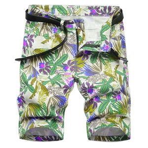 Shorts d'été confortables et décontractés pour hommes, coupe ajustée, en coton mélangé doux, pour activités de plein air et usage quotidien, séchage rapide, plage - Product Image 1