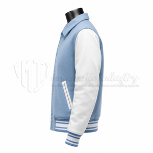 Chaqueta Varsity de Lana Premium, Chaqueta Letterman Personalizada con Mangas de Cuero PU, Venta al Por Mayor OEM - Product Image 4
