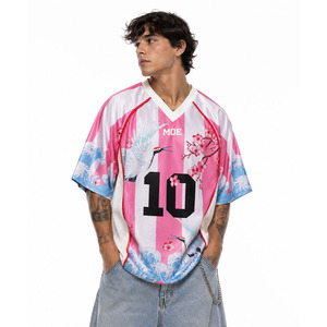 Camiseta Oversize Personalizada de Fútbol Americano Unisex, Estilo Urbano Premium, Venta al por Mayor, Proveedor de Sublimación Personalizada - Product Image 1