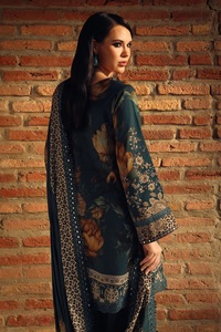 Colección de ropa de invierno 2026, trajes Shalwar Kameez para mujer en lino estampado bordado de muy alta calidad a precios económicos. - Product Image 4