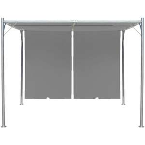 Pergola de jardin anthracite avec toit rétractable 118.1 "x 118.1" x 88.6 "Pavillon & Gazebo - Product Image 4
