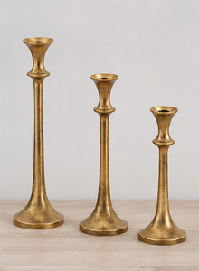 Handmade Antique <b>Brass</b> Candle Holder Set Vintage Taper <b>Candlestick</b> Stand Wedding Table Centerpiece Home Decor - Product Image 6