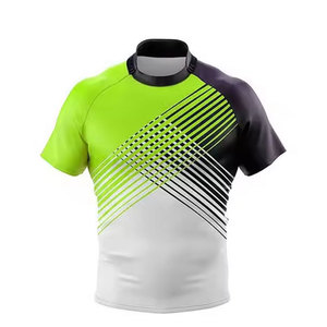Custom Durable Rugby Jerseys-Team Apparel for Clubs with Plus Size Option UV Protection & Moisture-Wicking - Product Image 3