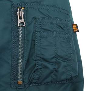 Blouson Aviateur Homme Hiver Automne Style MA1 Sport Décontracté Coton Fermeture Éclair Col Montant Grande Taille Uni Tendance Urbaine - Product Image 4