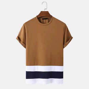 T-shirts pour hommes de haute qualité - Vente flash - 100% coton tricoté - Brodé - Décontracté - Motif uni - Logo sur le devant - Séchage rapide - Respirant - 340g - Product Image 3