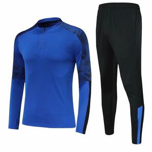 Conjunto Deportivo para Hombre, Manga Larga, Cierre de Cremallera, Cuello Alto, Secado Rápido, Pantalones con Cintura Elástica, Uniforme Deportivo para Voleibol y Fútbol - Product Image 1