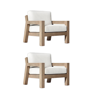 Dernière Tendance : Ensemble Canapé Monoplace Durable pour Salon et Jardin, Design Moderne, Chaise Longue avec Coussin et Pieds en Bois, Idéal pour Hôtels et Villas - PROMO - Product Image 2