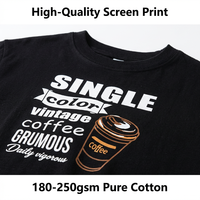T-shirt publicitaire à col rond en pur coton à manches courtes pour hommes et femmes, motif personnalisé, style européen et américain, grandes tailles