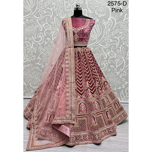 ชุดเจ้าสาวอินเดียกำมะหยี่คอลเลกชันสำหรับเจ้าสาวกับงาน zarkhan โดย fabzone - Product Image 2