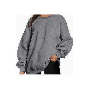 Sudadera de punto estampada para mujer, corte holgado, cuello redondo, manga larga, informal, con bolsillos - Product Image 6