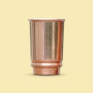 Pure Copper Hammered Tumbler <b>Set</b> For Drinking Water Handcrafted Ayurvedic Glass For Detox & Immunity Support Unlined & Uncoated - Product Image 2