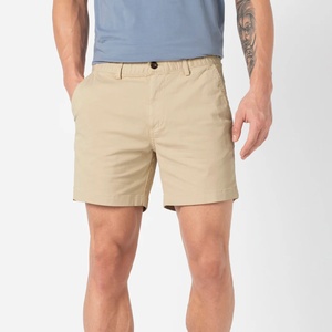 Pantalones Cortos de Verano para Hombre, Casuales, Sólidos, Elegantes, de Cintura Media, con Botones, de Algodón/Spandex, de Bangladesh, Proveedor ODM - Product Image 1