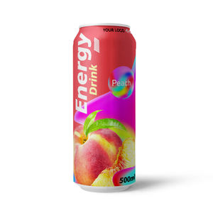 Boisson Énergisante Sans Sucre, Faible en Glucides et en Matières Grasses, Enrichie en Ginseng, Taurine, Vitamines et Minéraux, 250ml en Canette d'Aluminium, Marque Blanche - Product Image 1