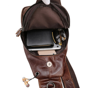 Bolso de Pecho de Cuero Genuino Retro de Alta Calidad para Hombre 2026, Bolso de Hombro Duradero y Moderno para Uso Diario y al Aire Libre - Product Image 2