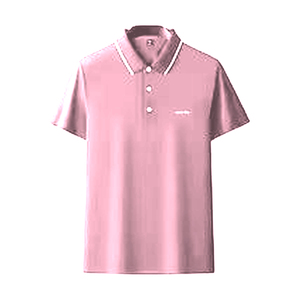 Camiseta Deportiva Casual de Algodón Rosa Transpirable para Hombre, Manga Corta, con Logotipo en la Espalda, 180g, para Uso Diario en Verano - Product Image 1
