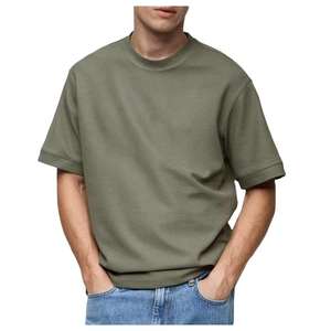 Camiseta Extra Grande Personalizada con Gráficos para Hombre, Estilo Vintage, 100% Algodón, Jersey Liso Teñido, Talla Grande, Informal, con Tu Diseño de Logotipo - Product Image 1