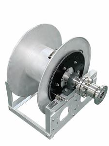 Servicio OEM/ODM: Carrete de manguera de aluminio de alta resistencia TechnoJet HRM25A6001 de 12V con diseño multi-enrollado y acabado natural. - Product Image 4
